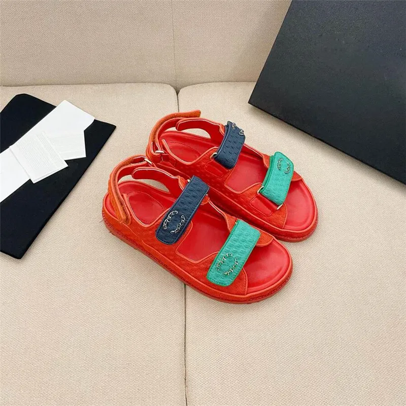 Luxury Women's Casual Sandals High Quality Real Leather Beach Slippers Ladies Classics Slide Shoes Female Flip Flops Sandal C085470