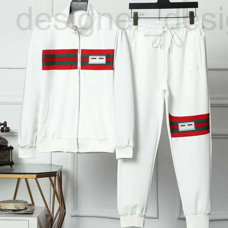 Men's Tracksuits Designer Plus size Baseball uniform suit mens sports set luxury embroidered zip jacket cotton trousers men women two-piece 23NL