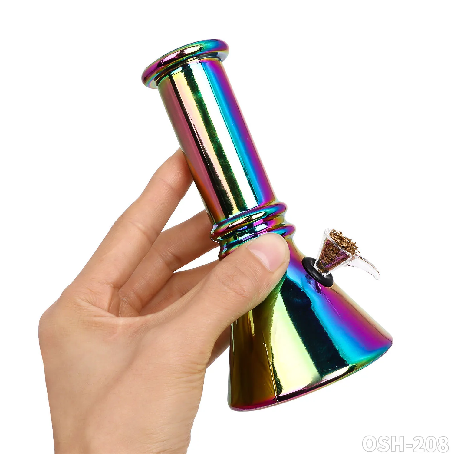 Mini cachimbo de vidro colorido para fumar cachimbo de água tipo reto cachimbo de água Shisha cachimbo de fumaça