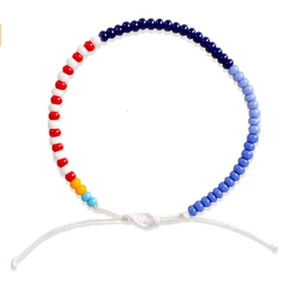 Beaded Jewelry Handmade Adjustable Single Strand African Boho Surfer Seed Bead Rope Friendship Bracelet Gift for Women