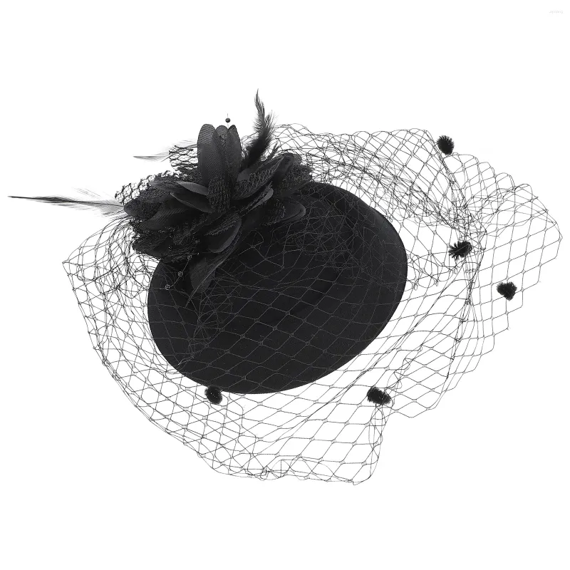 Bandanas üst şapka düğün şapkası parti headdress bayan baş bantları kısa saç çiçek 50s kumaş kokteyl gelini vintage