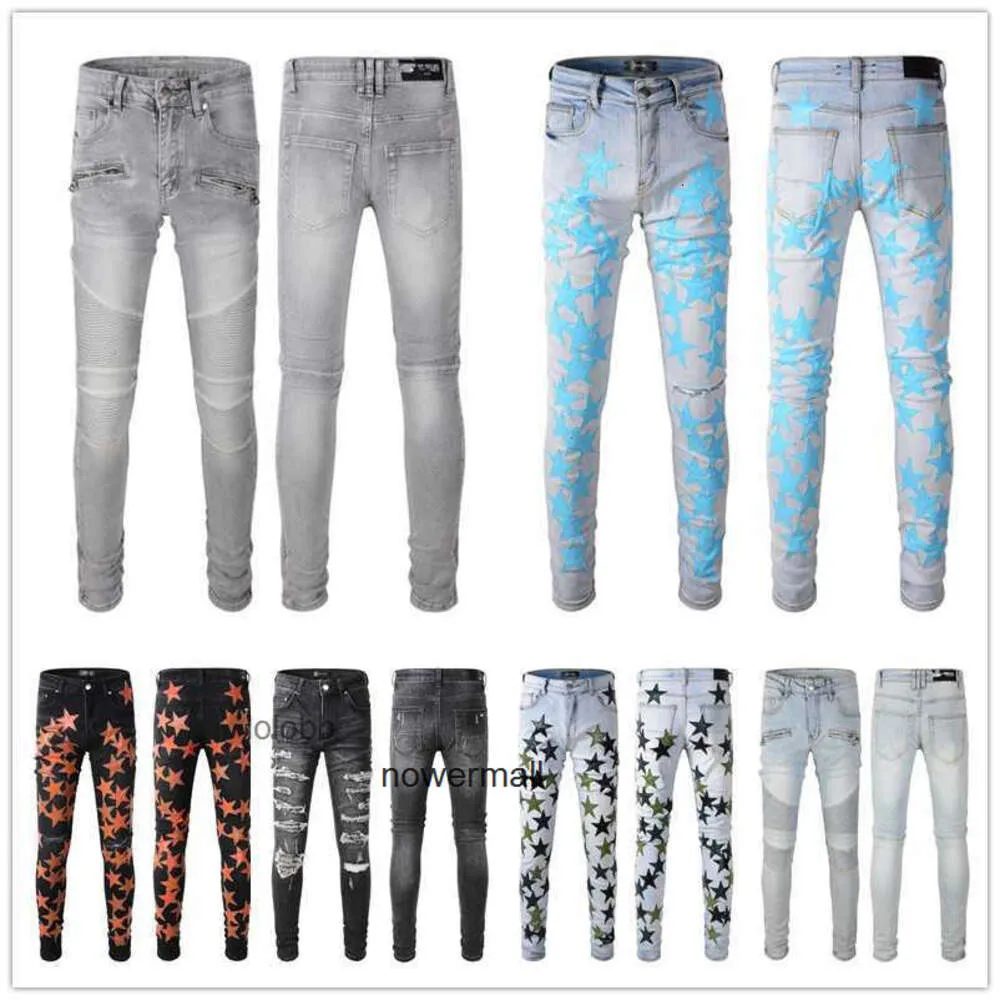 amirl amirlies am amis imiri amiiri ny ankomster herr lyxdesigner denim jeans hål byxor jean coolguy biker byxor man clo amari 367y