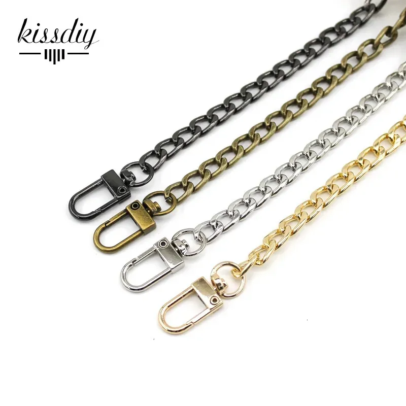 Accessoires voor tasonderdelen 40120 cm 8 mm W metalen portemonnee ketting riem handvat vervangende handtas schouderlamp goudzilverzwart brons 231219