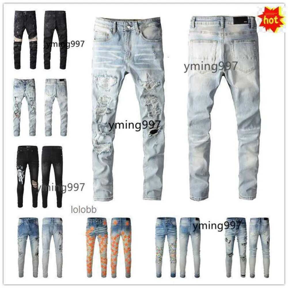 Denim amis mens 2023 byxor cyklist nya imiri amiiri ankomster lyxdesigner amari jeans hål amirl jean coolguy amirlies pants man am clot qzyu