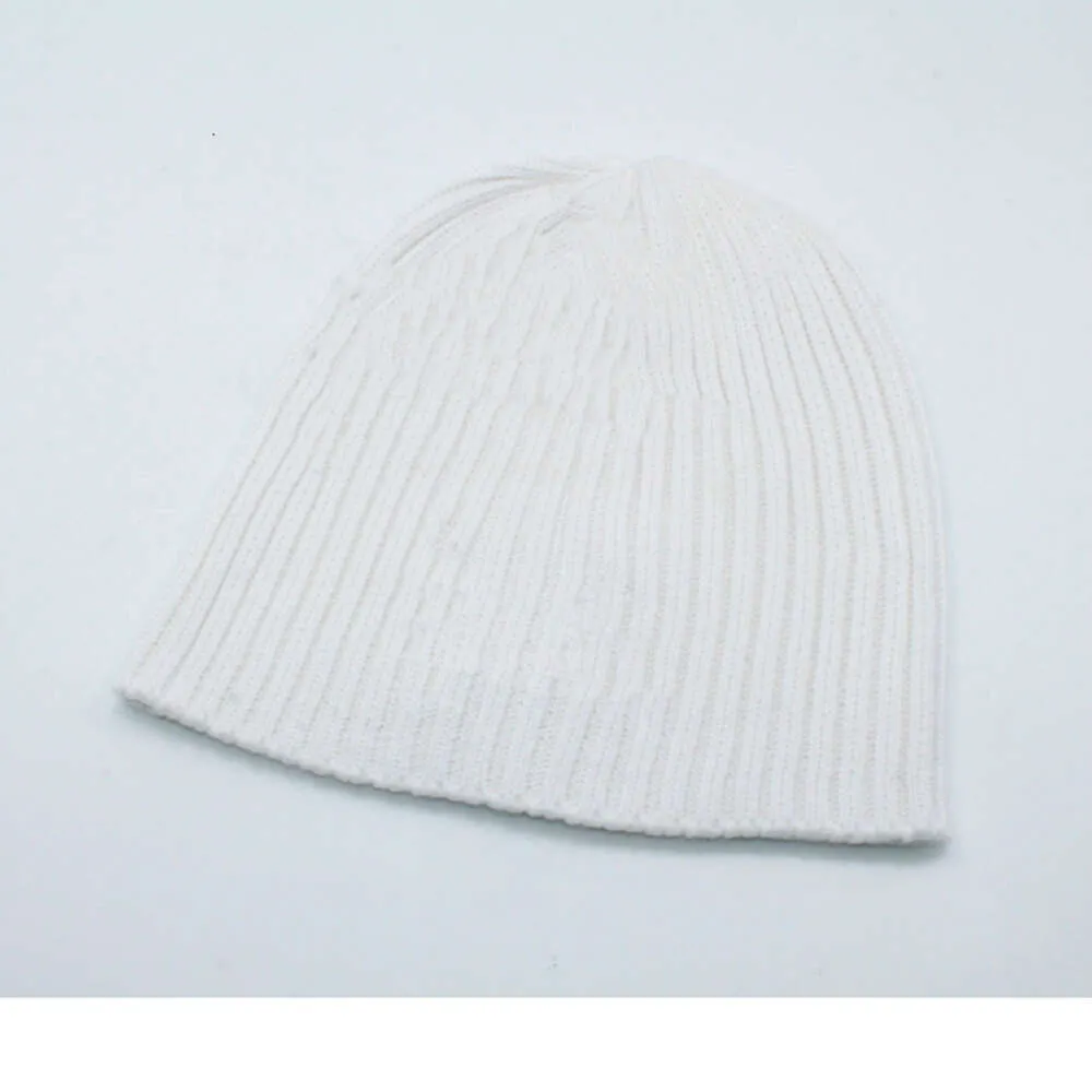 Laine hommes pur coton tricoté hiver chaud brodé froid décontracté chapeau pour femme