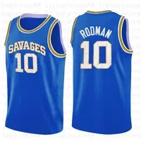 10 Dennis Rodman Jersey Mens high school College Basketball Wears Love & Basketball movie MCCall 22 Movie Jersey S-XXL2608