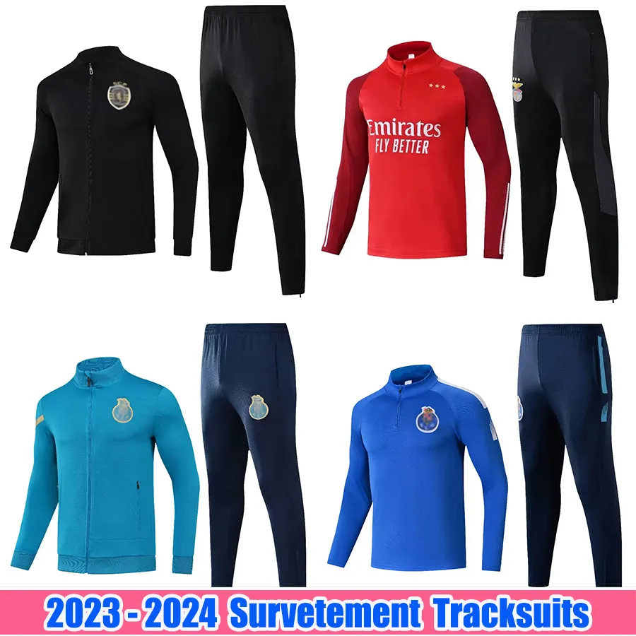 2023 24 Di Maria RAFA BenficaS Futebol Tracksuits Petar Musa Fredrik Aursnes David Neres Antonio Silva Alex Ander Bah Tengstedt Homens Fottball Training Suit Jacket Kit