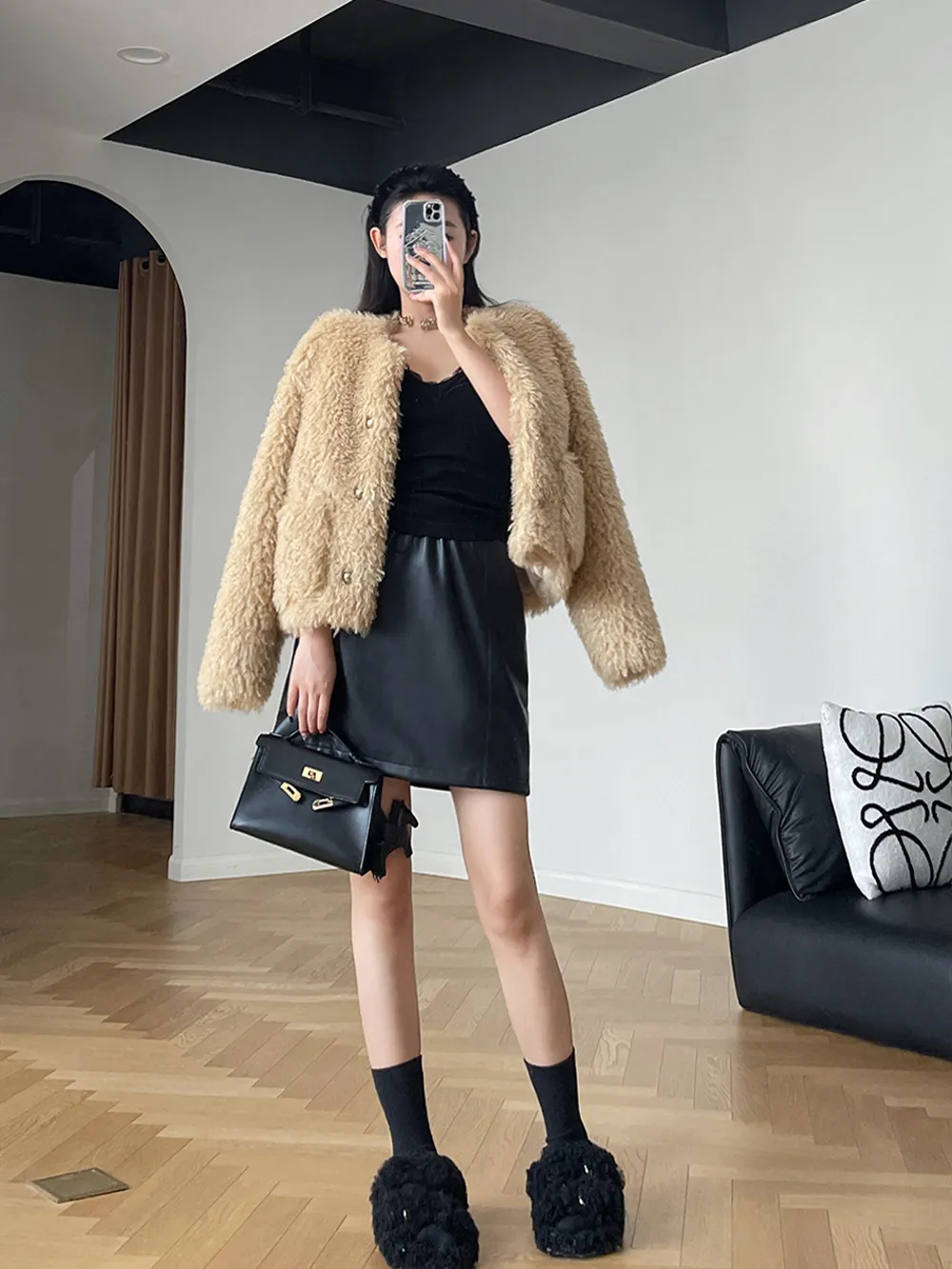 Manteau court moumoute hotsell