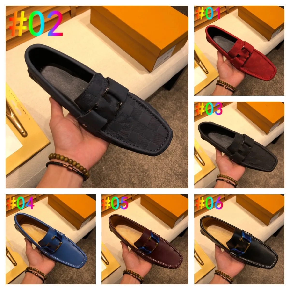 40modell stor storlek 38-46 klassisk man patent läder skor svart fluga klänningskor lyxdesigner strass män loafers casual sko