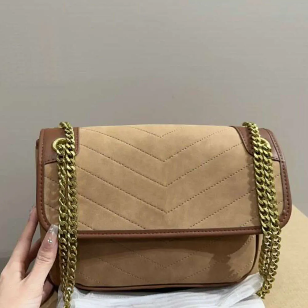 Axelväska medium designer chamois shopping handväskor handväska kvinnor läder totes handväska damer messenger crossbody väskor