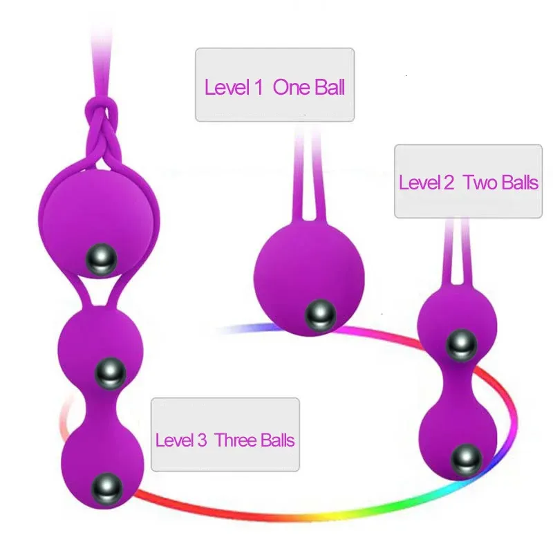 Oeufs Bullets Sécurité Silicone Vagin Balls Femelle Sex Toys Kegel Ben Doll Vaginal Serrage Exercice Vibrateurs Flirter 231219