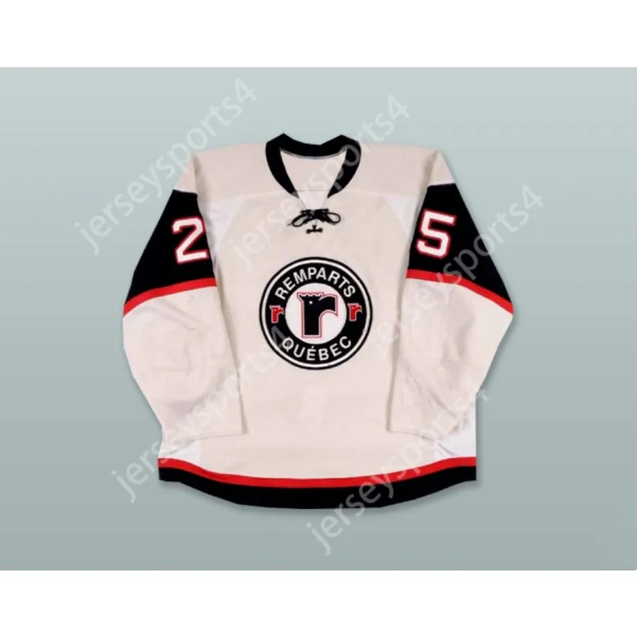 Custom MIKHAIL GRIGORENKO 25 QUEBEC REMPARTS HOME HOCKEY JERSEY NEW Top Stitched S-M-L-XL-XXL-3XL-4XL-5XL-6XL