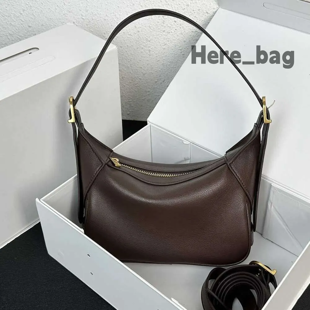 Designer hobo väskor kvinnor handväska axel skarvning mjuk läder designer crossbody lady djupa bruna mini plånböcker