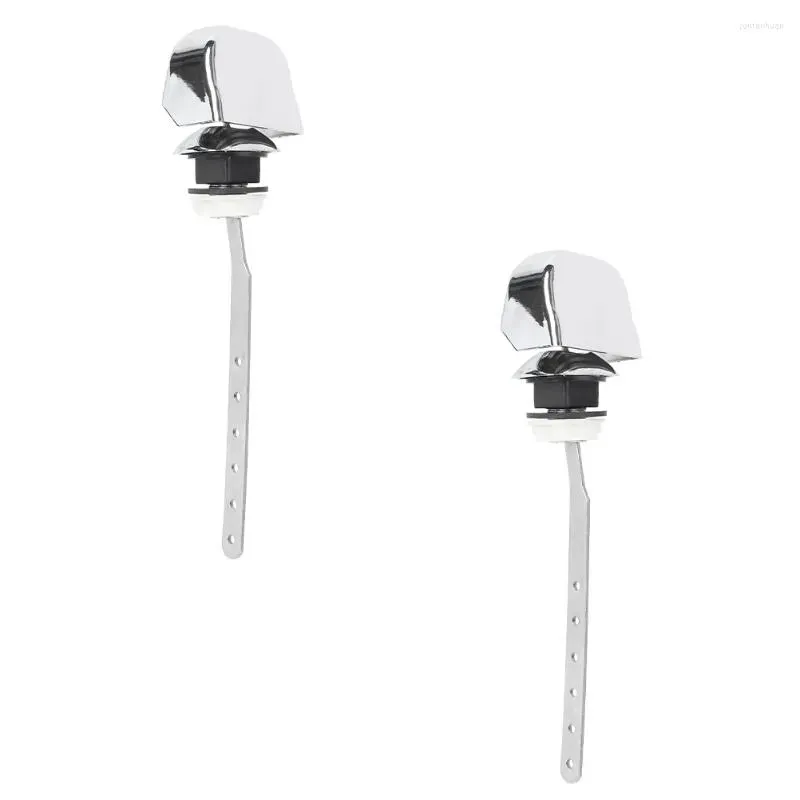 Set Bath Accessory Set Toilet Handle Lever Flush Tank Side Mount Trip Replacement Push Flushing Single Button Water Toliet Levers Clos