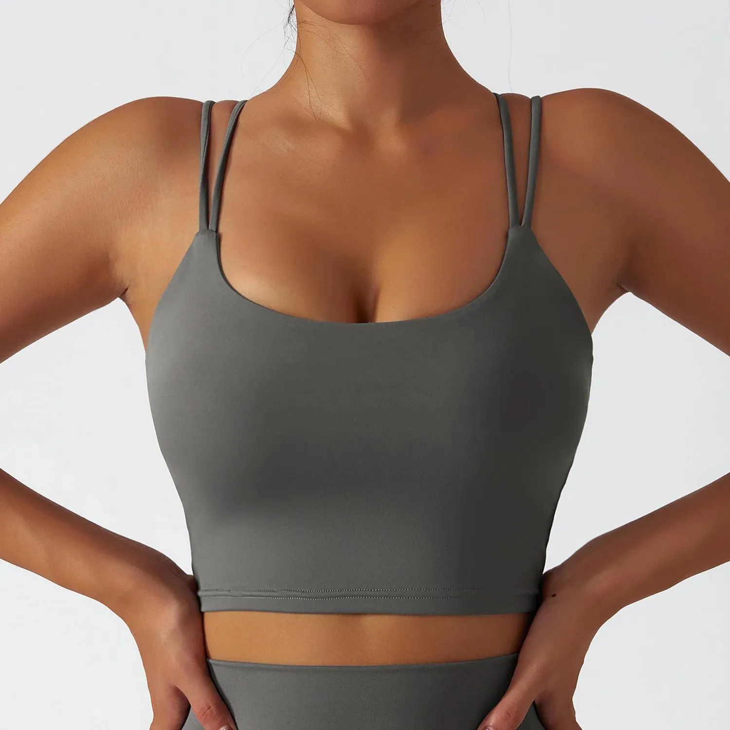 Set NCLAGEN Yoga Sport Bras Women High Support Removable Chest Pad Back  Cross Fitness Underwear Eco Friendly Sustainable Crop Top From Zcdsk,  $15.78