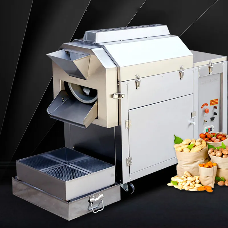 Gas Fried Chestnut Machine Commercial Automatic Stainless Steel Multi-function Removable Roasting Nut machine Snack Equipment