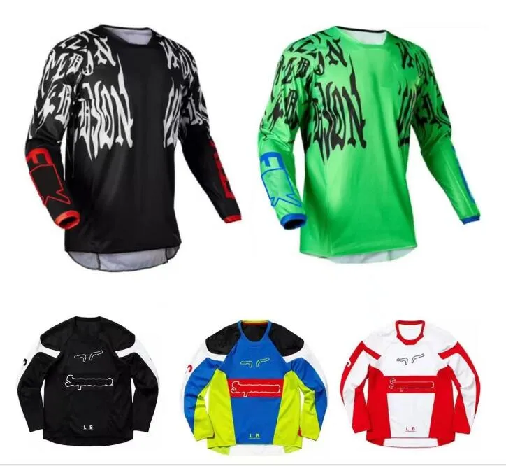 Camisa de equitação de moto primavera e outono equipe downhill jersey mesmo estilo personalizado