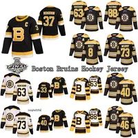 37 Patrice Bergeron Boston Bruins Jersey 63 Brad Marchand 88 David Pastrnak 73 Charlie McAvoy 74 Jake DeBrusk 40 Tuukka Rask Hockey Jerseys 's Jerseys
