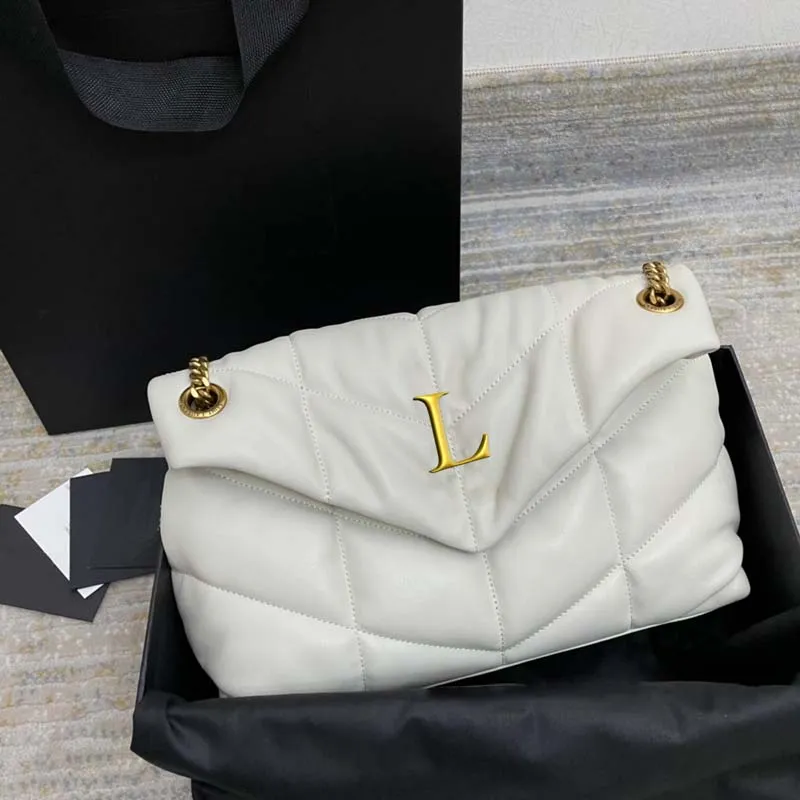 luxury lambskin shoulder bag Designer bag Small Puffer in Quilted Leather flap handbag stylish versatile chain crossbody bag