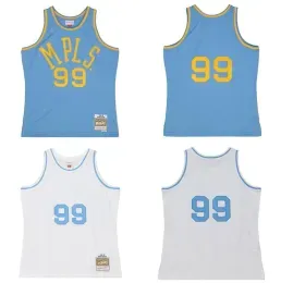 George Mikan Stitched basketball Jersey S-6XL Mitchell Ness jersey 1948-49 Mesh Hardwoods Classics retro jerseys Men Women Youth 99