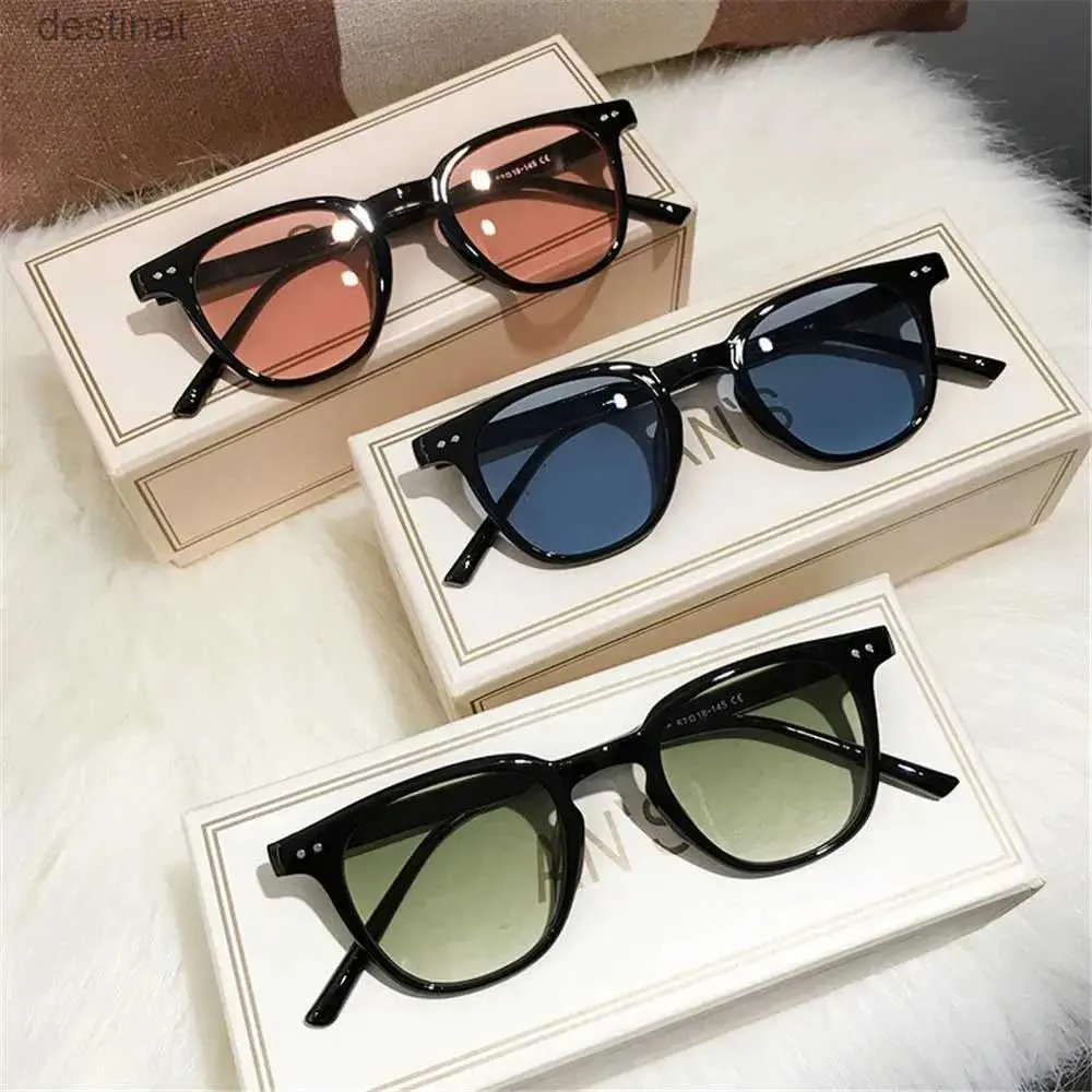 Óculos de sol Vintage Square Glasses Sunglasses Fashion Moda Sunglasses Sunglasses Men Shades Black Sun Glasses UV400 Eyewearl231219