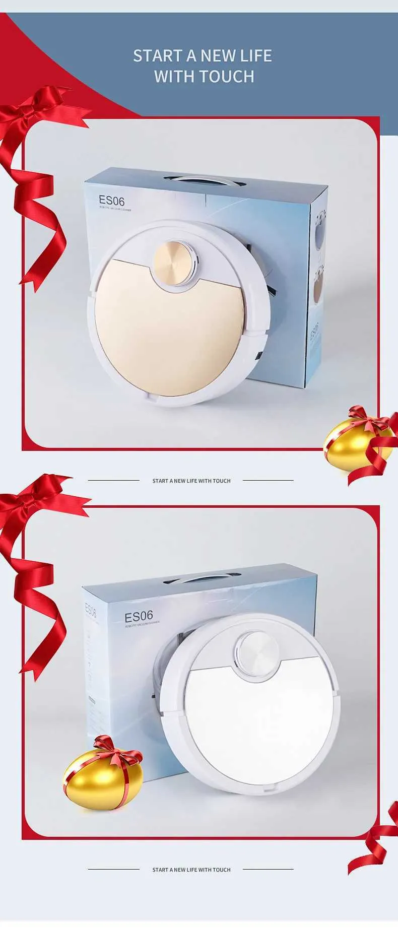 Robot Vacuum Cleaners Nouveau ES06 Robot Aspirateur APP Machine De