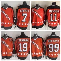 Star 1984 Hockey Jerseys All Ice Hockey Vintage 19 Steve Yzerman 11 Mark er 99 Wayne Gretzky 7 Paul Coffey Home Orange Stitch302i