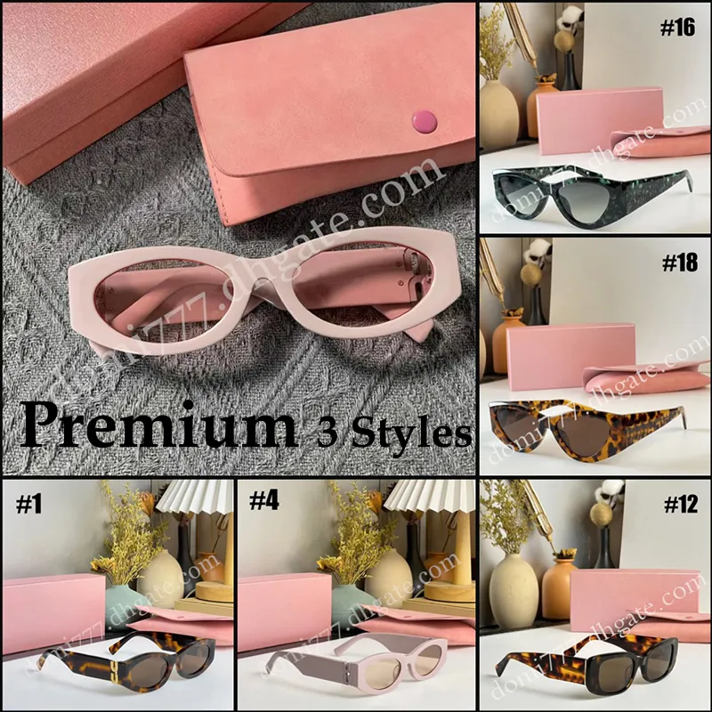 3styles High-Quality Fashion Letter Logo Women's Sunglasses with Gift Box