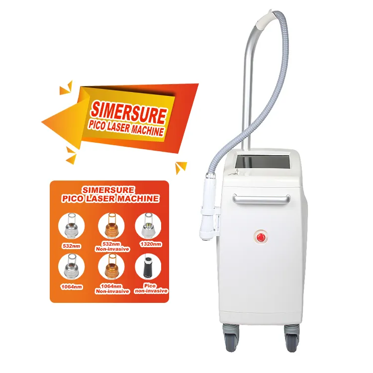 2024 nouveau Style 1064 532 755 dissolvant de tatouage Pico Q commuté ND YAG Laser Machine de retrait de tatouage de pigment de sourcil