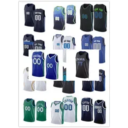 Basketball Jersey Dallass Men Women Youth Custom Maverick 9 A.J. Lawson 88 Markieff Morris 18 Olivier-Maxence Prosper 77 Lukas Doncic 11 Kyrie Irving