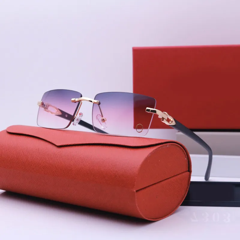 Okulary przeciwsłoneczne Buffalo Horn dla męskich designerskich okularów Prostokątne obiektyw kolorowy wypoczynek luksusowe okulary przeciwsłoneczne damski biznes formalny ga084