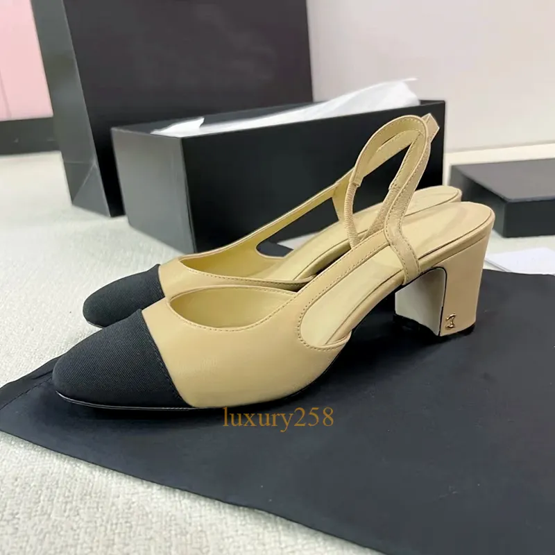 Paris luxury designer shoes ballet flat shoes slingbacks heels sandal brand shoe genuine leather bowknot round head lady formal dress shoe french flats