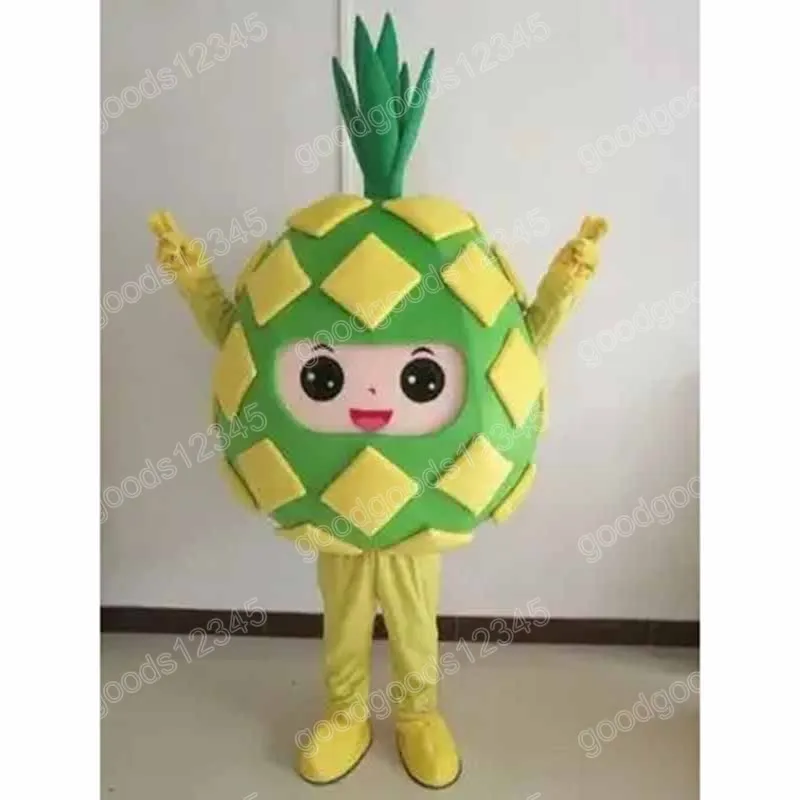 Pineapple Mascot Costume Unisex Cotton Broadcloth Full Sleeve Cartoon ...