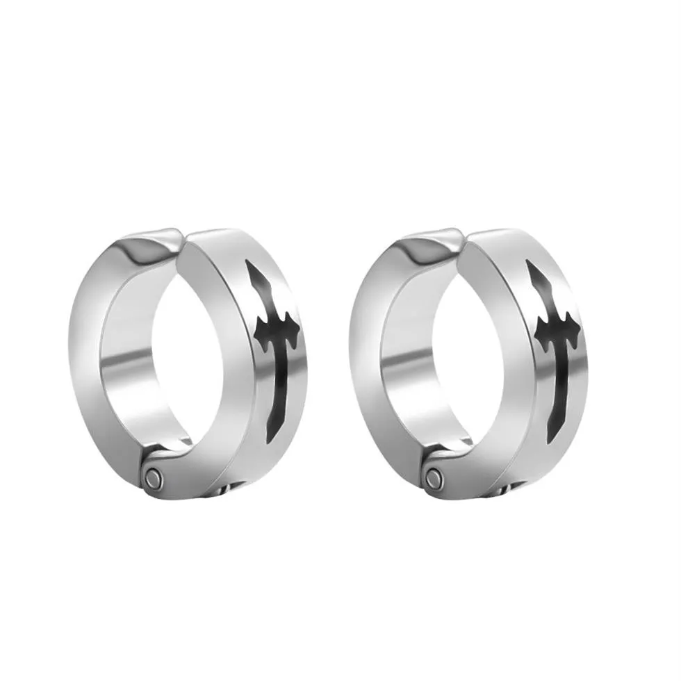 Neue Mode Edelstahl Gefälschte Ohrringe Kreuz Ohr Manschette Nicht-Piercing Clip Auf Ohrring Für Frauen Männer Mode Jewelry323l