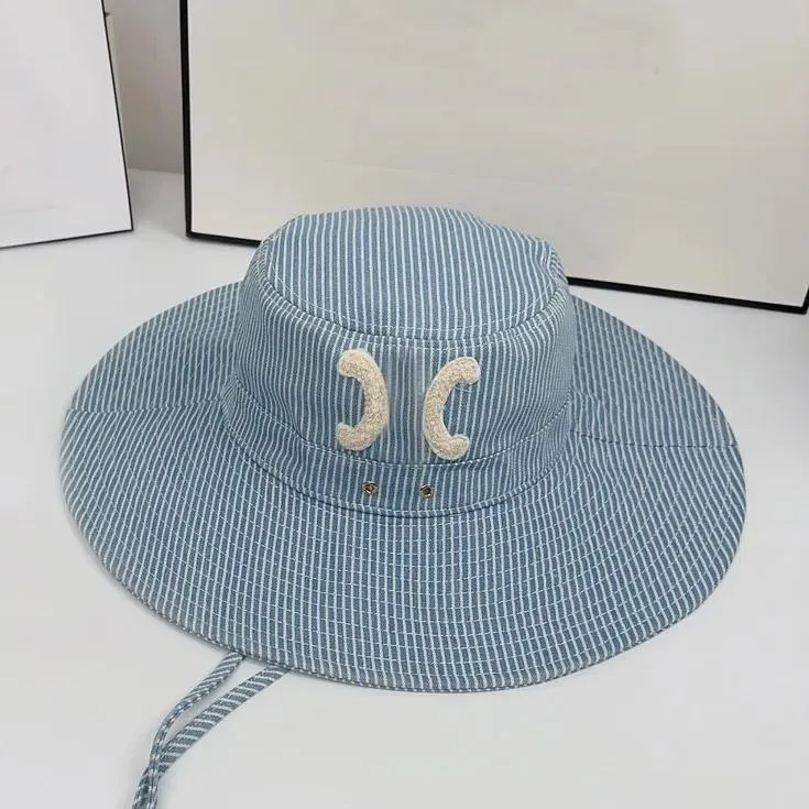 Designer Designer Bucket Hat Hat Fisor Sun Hats من المألوف القماش القابل للتنفس للرجال الواسعة للرجال.