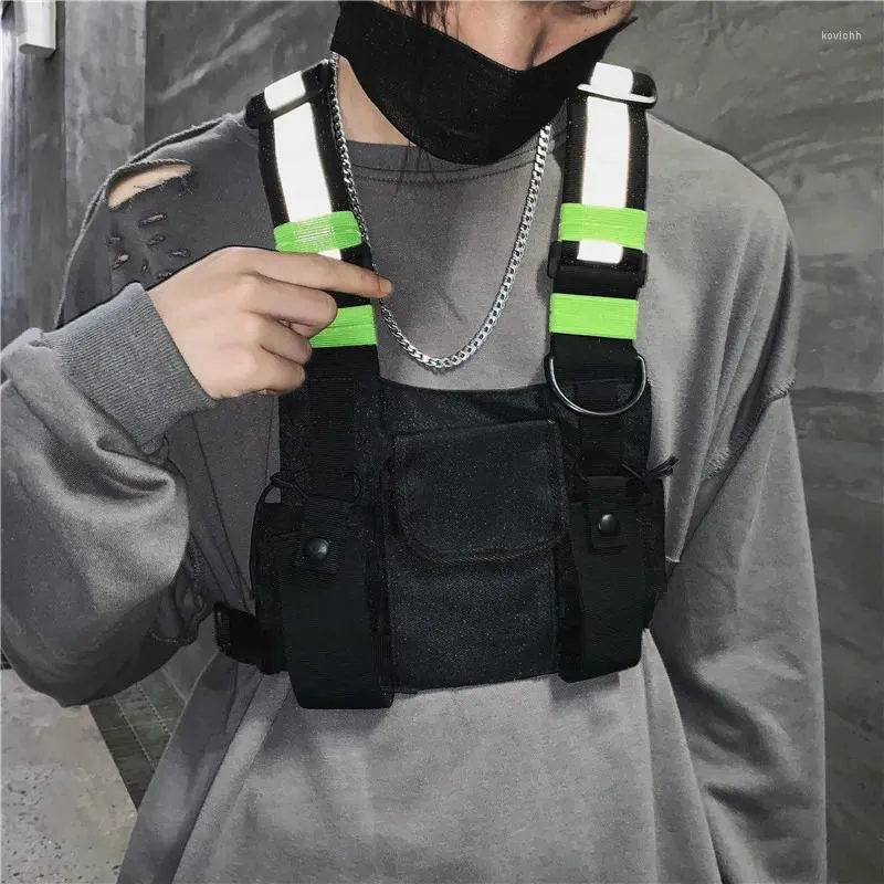 Waist Bags Fashion Chest Rig Bag Camouflage Tactical Vest Harness Front Pack Pouch Holster Hip Hop Streetwear Functional