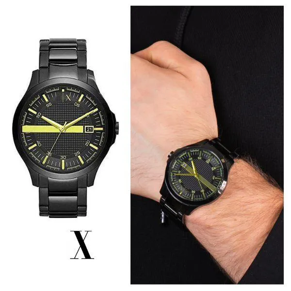 بيع أعلى مصنع الفأس ساعة جديدة AX2407 MEN Black Watch Classico Mens Wristwatch