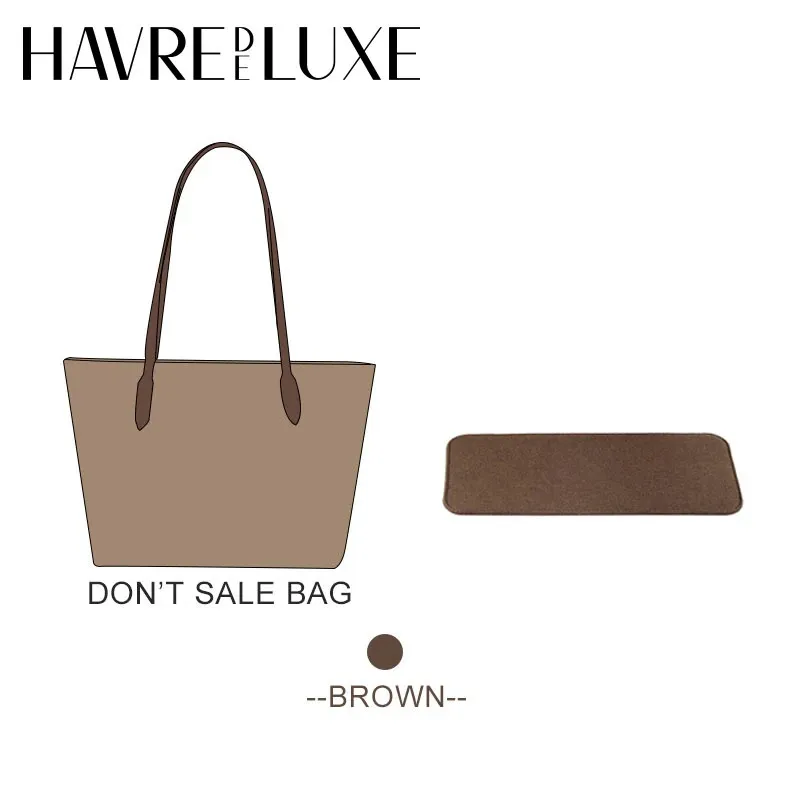 Bag Parts Accessories HAVREDELUXE Bottom Pad For Tote City33 Brown Handbag Base Shaper Purse Insert Storage Lining Organizer 231219