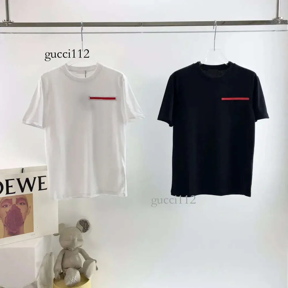 Polo in puro cotone stampato di lusso Street and Neck Plus T-shirt estive ricamate rotonde in stile con Polar 23f7 Wear Uomo 980