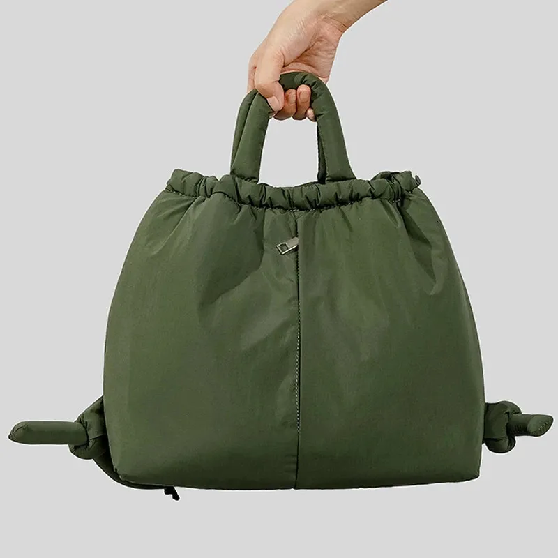Вечерние сумки, повседневные нейлоновые женские сумки, простые винтажные женские сумки с подкладкой на плечо, мягкая сумка-пуховик, большая вместительная сумка 2023 231219