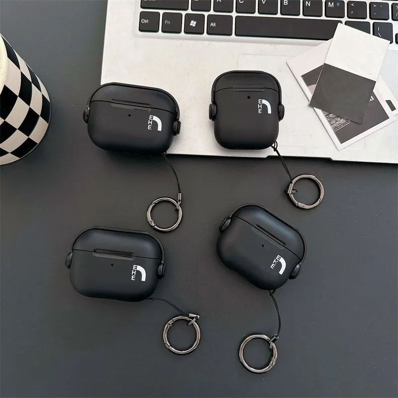 Designer Earphone Case for AirPods1 2 3 Pro Pro2 Fashion Lock Bracket Music Boy Cancephone Case