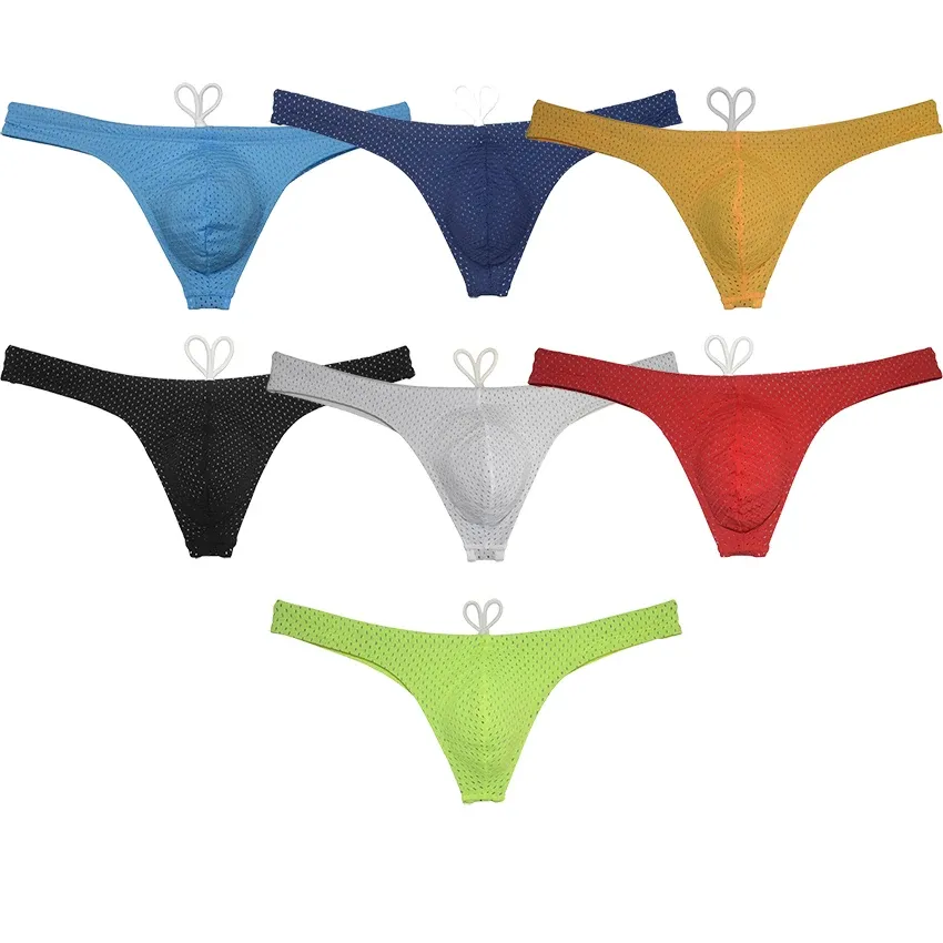 Herenzwemkleding String Oogje Bikini Badpak Pouch T-back Voorvoering Mini Beachwear Tanga's Surfshorts