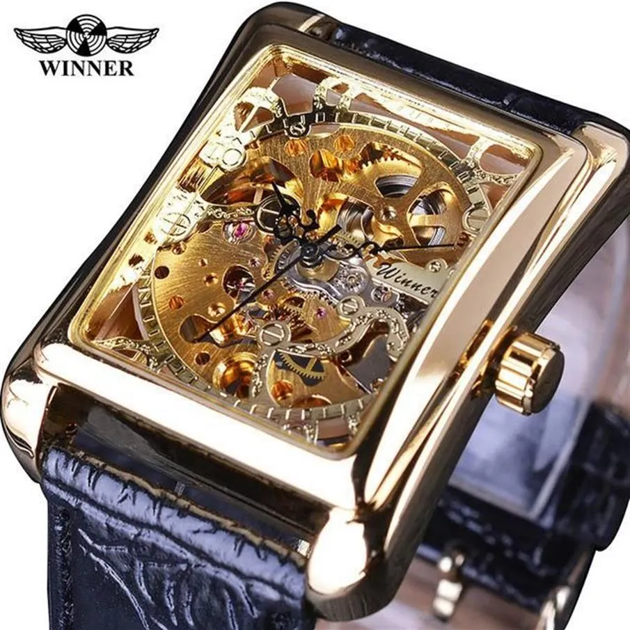 Reloj heren mechanisch horloge De Pulsera Transparente Para Hombre Topmerk Con Dise o Movimiento Engranaje Lu Watches259R