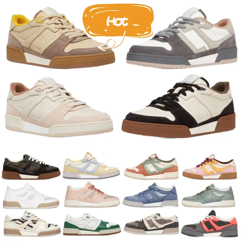 Designer di marca di lusso Fendyitys Match Scarpe casual Uomo Donna Pelle Vintage Splice Moda Sneakers basse con plateau Scarpe da ginnastica da esterno Fendyity