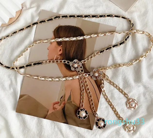 Taillenketten von Luxurys, lässige funkelnde Perlenbündchen für Damen-Partykleid