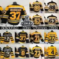 37 Patrice Bergeron Jersey 88 David Pastrnak 63 Brad Marchand 71 Taylor Hall 73 Charlie McAvoy 4 Bobby Orr Custom Mens Womens Youth Any Name Any Number hockey jerseys