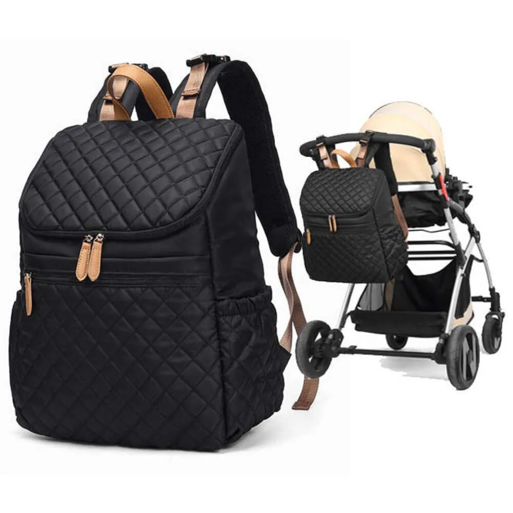 "Premium Multi-function Baby Diaper Bag Backpack - Stylish Designer Organizer with Large Capacity, Comfortable Straps for Travel"