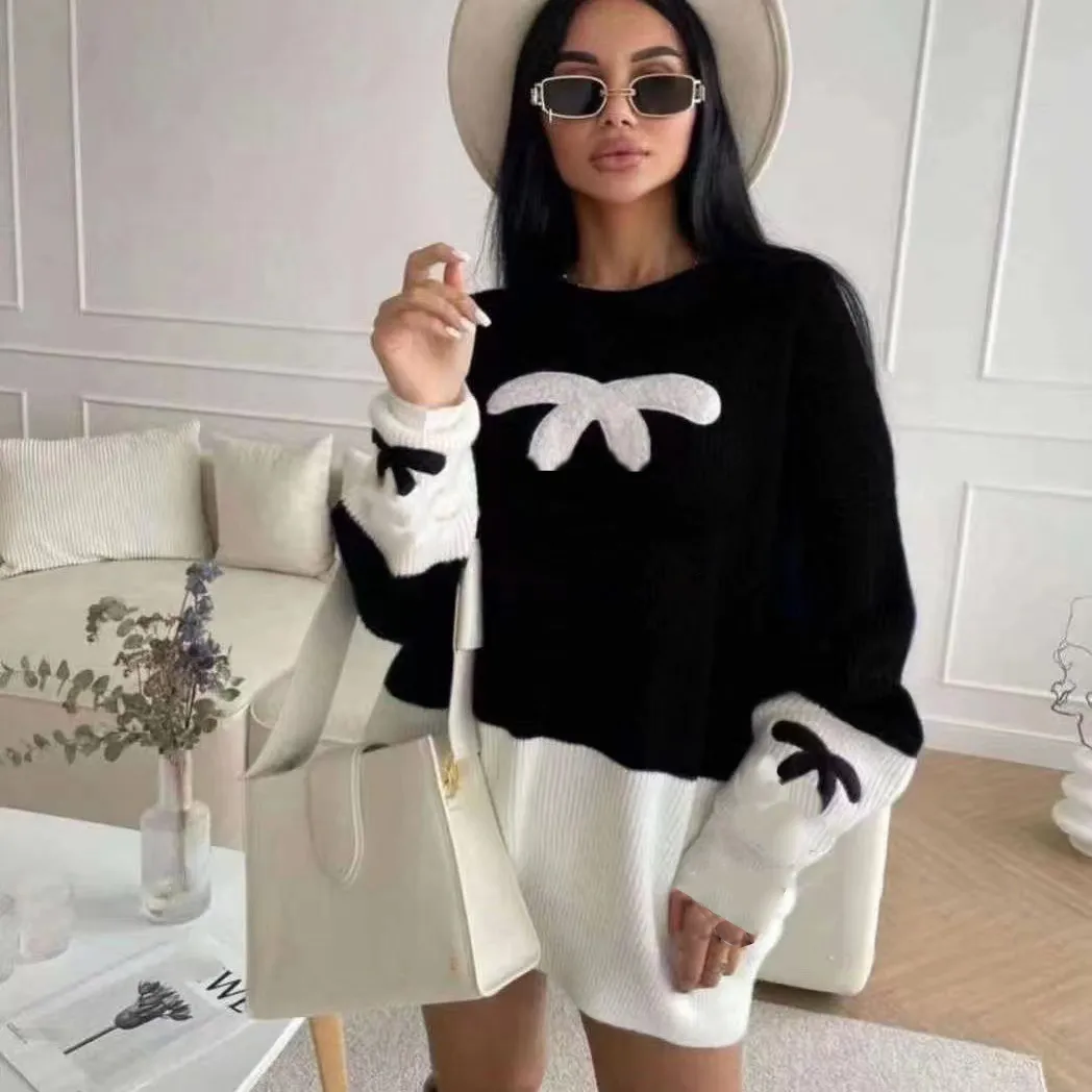 Designer Sweater Pullover Embroidered Printed Sweater Knitted Classic Knitted Autumn/Winter Warm Pullover Women's Design Pullover