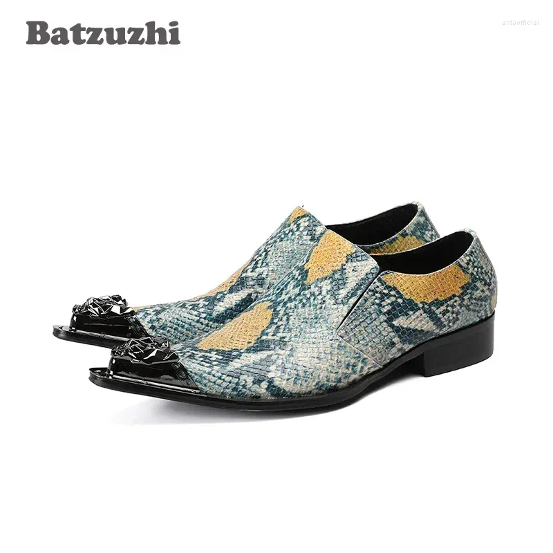 Men's Leather Dress Shoes Pointed Toe Metal Tip Slip-On Formal Oxfords US12  from Dhgate Dress Shoes - price 176.39