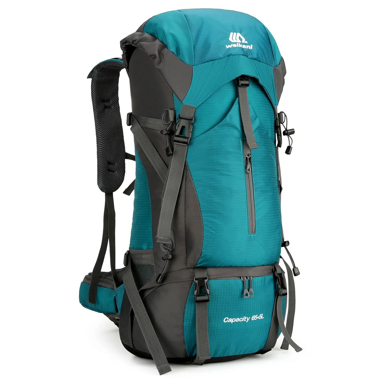 Outdoor-Taschen 70L Outdoor-Wanderrucksack Wasserfester Kletter-Camping-Rucksack Reise-Tagesrucksack mit Regenschutz 231218
